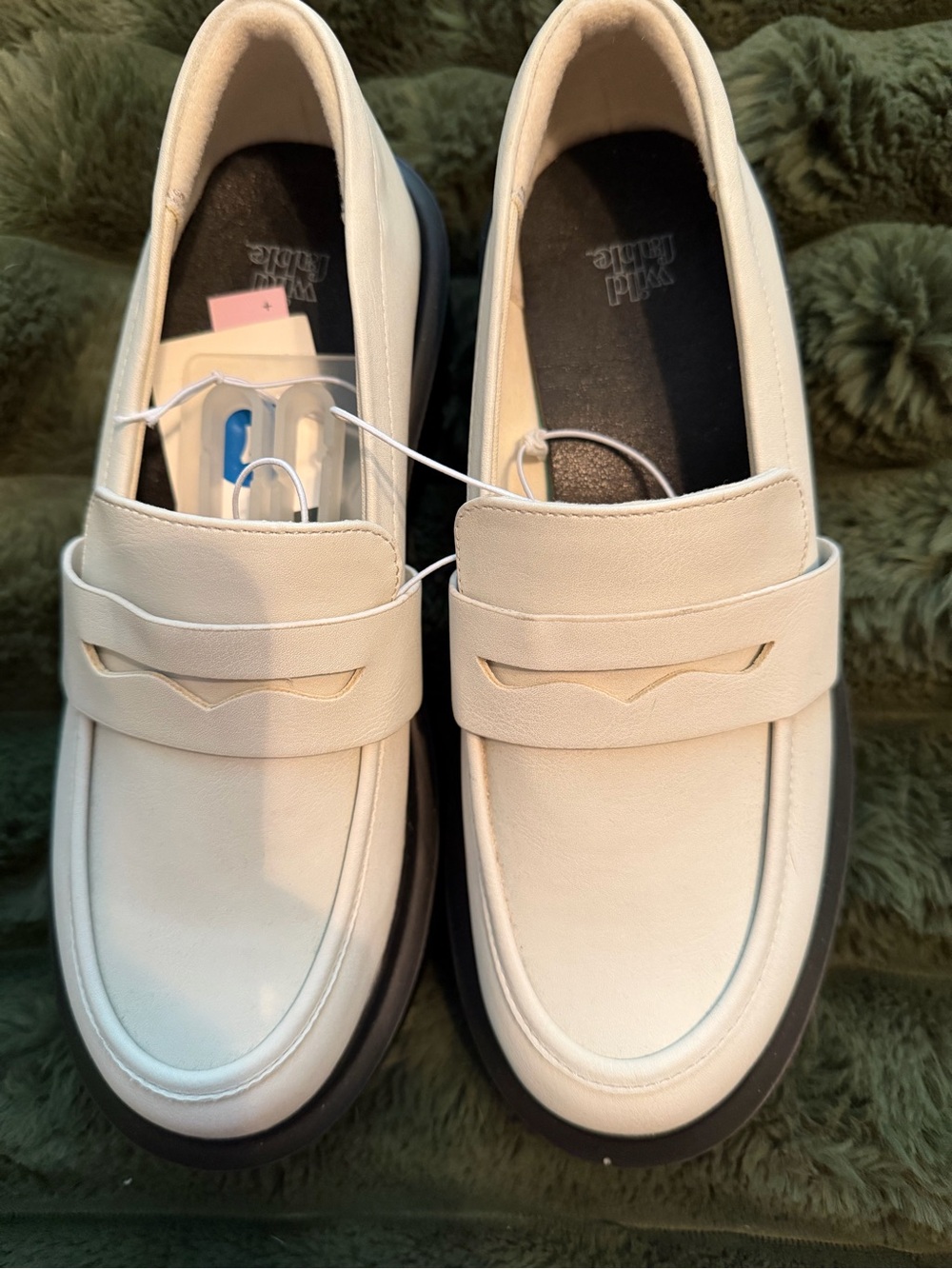 wild fable Cream Loafers with Black Outsole
